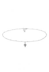 Elli Damski choker wisiorek krzyż kulaz cyrkoniami ze srebra próby 925 Sterling Silver Naszyjniki 1 ct. Szare naszyjniki Elli, z materiału, z cyrkonią, srebrne. Za 248.99 zł.