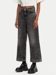 HUGO Jeansy Gevane 50530309 Czarny Wide Leg. Czarne jeansy Hugo, bez wzorów, z bawełny. Za 319.99 zł.