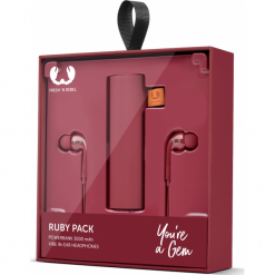 Fresh 'n Rebel Gift Pack Vibe & Powerbank 3000mAh Ruby. Słuchawki douszne marki Fresh N Rebel. W wyprzedaży za 79.00 zł.