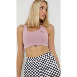 Vans top kolor różowy. Czerwone topy Vans, m, bez wzorów, bez kołnierzyka, bez ramiączek. W wyprzedaży za 104.99 zł.