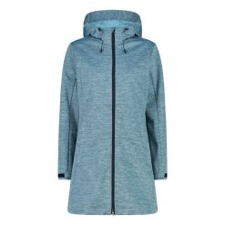 Kurtka damska z kapturem softshell CMP. Szare kurtki CMP, na zimę, bez wzorów, z materiału, z kapturem. Za 484.30 zł.