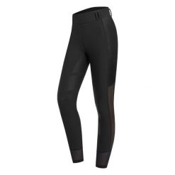 Damskie legginsy jeździeckie z pełną przyczepnością ELT Nina. Czarne legginsy ELT, bez wzorów, z elastanu. Za 219.00 zł.