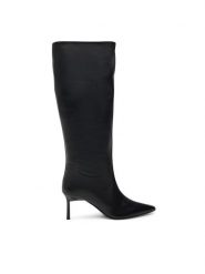 Calvin Klein Kozaki Heel Knee Boot 70 Lth HW0HW02162 Czarny. Czarne kozaki Calvin Klein, bez wzorów, ze skóry, bez obcasa, na szpilce, bez zapięcia. Za 1,599.00 zł.