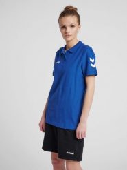 Koszulka tenisowa polo damska Hummel Go Cotton Polo Woman. Białe t-shirty sportowe Hummel, s, bez wzorów, z bawełny, bez ramiączek, tenisowe. Za 53.20 zł.