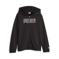 PUMA BLUZA ACTIVE SPORTS FZ TR 67629101. Czarne bluzy z kapturem Puma, l, bez wzorów, z bawełny, bez kaptura, na fitness i siłownię. Za 152.99 zł.