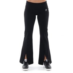 Legginsy z bawełna na co dzień na siłownię. Czarne legginsy LEONE 1947 APPAREL, bez wzorów, z bawełny, sportowe. W wyprzedaży za 109.46 zł.