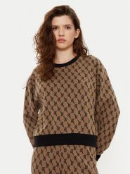 JOOP! Bluza 10018915 30044785 Brązowy Regular Fit. Brązowe bluzy Joop!, bez wzorów, z bawełny, bez kaptura. Za 319.99 zł.