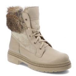 Beżowe Botki Armodo Ocieplane Obuwie Damskie. Brązowe botki Armodo, bez wzorów, ze skóry, eleganckie, bez obcasa, bez zapięcia. Za 349.00 zł.