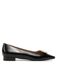 Pollini Baleriny SA11072G0LTF0000 Czarny. Czarne baleriny Pollini, bez wzorów, ze skóry, bez obcasa, bez zapięcia. Za 1,149.00 zł.