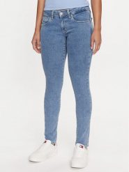 Tommy Jeans Jeansy Sophie DW0DW18237 Niebieski Skinny Fit. Niebieskie jeansy Tommy Jeans, bez wzorów, z bawełny. Za 239.99 zł.