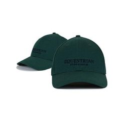 Czapka z daszkiem Equestrian Stockholm. Zielone czapki z daszkiem EQUESTRIAN STOCKHOLM, bez wzorów, sportowe. Za 233.00 zł.