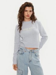 Miss Sixty Sweter 6L4RJ4360000 Błękitny Regular Fit. Niebieskie swetry Miss Sixty, l, bez wzorów, z bawełny, bez ramiączek. Za 479.99 zł.