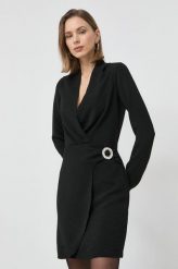 Morgan sukienka kolor czarny mini prosta. Czarne sukienki Morgan, na co dzień, bez wzorów, z tkaniny, bez kołnierzyka, bez ramiączek, maxi, proste. Za 409.99 zł.