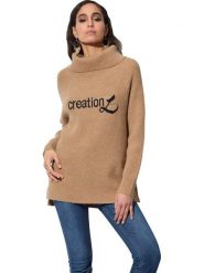 WITT WEIDEN Sweter w kolorze beżowym rozmiar: 50. Brązowe swetry WITT WEIDEN, bez wzorów, bez ramiączek. Za 60.99 zł.