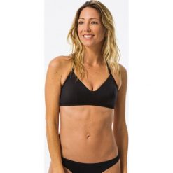 Góra kostiumu kąpielowego surfingowego damska Olaian Caro. Czarne bikini OLAIAN, bez wzorów, z elastanu, sportowe. Za 69.99 zł.