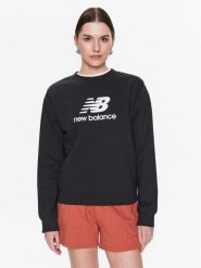 New Balance Bluza Essentials Stacked Logo WT31532 Czarny Relaxed Fit. Czarne bluzy New Balance, xl, bez wzorów, z bawełny, bez kaptura. Za 139.99 zł.