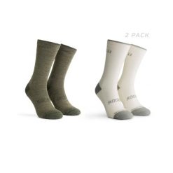 Skarpetki zimowe unisex Rogelli Merino z owczej wełny 2-pack. Brązowe skarpetki Rogelli, bez wzorów, z wełny. Za 76.00 zł.