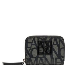Mały Portfel Damski Armani Exchange. Czarne portfele Armani Exchange, bez wzorów. Za 239.99 zł.