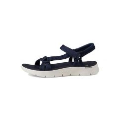 Sandały Go Walk Flex Sandal - Sublime Rozmiar 39 - 141451-NVY Niebieski. Niebieskie sandały Skechers, bez wzorów, z tkaniny, eleganckie, bez obcasa, bez zapięcia. Za 268.00 zł.