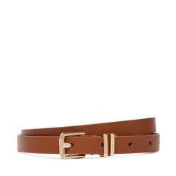 Pasek Tommy Hilfiger. Brązowe paski Tommy Hilfiger, bez wzorów. Za 189.99 zł.