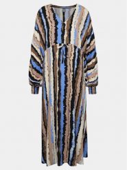 Culture Sukienka letnia Cutiana 50109706 Beżowy Oversize. Brązowe sukienki Culture, m, bez wzorów, z wiskozy, bez kołnierzyka, bez ramiączek, oversize. Za 299.99 zł.