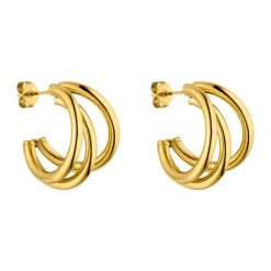 Purelei Purelei Kolczyki Kółka Eono Kolczyki koła 1 ct Damski. Czerwone kolczyki Purelei, pozłacane. Za 149.19 zł.