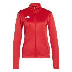 Bluza damska adidas Entrada Track. Białe bluzy adidas, bez wzorów, bez ramiączek, bez kaptura. Za 121.99 zł.