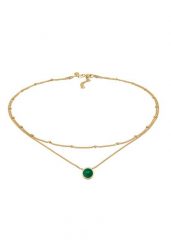 Elli PREMIUM Damski choker warstwowy kulki z agatem w srebrze próby 925 Sterling Silver Naszyjniki 1 ct. Szare naszyjniki Elli PREMIUM, z materiału, z agatem, srebrne. Za 333.99 zł.