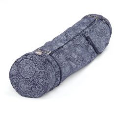 Bawełniana torba na matę do jogi Bodhi Asana Bag 60 - granatowy. Białe torby sportowe BODHI, bez wzorów, z bawełny, na ramię. Za 129.99 zł.
