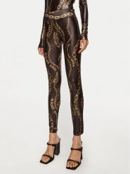 Versace Jeans Couture Legginsy 77HAC114 JS417 Czarny Slim Fit. Czarne legginsy Versace Jeans Couture, bez wzorów, z jeansu. Za 589.99 zł.