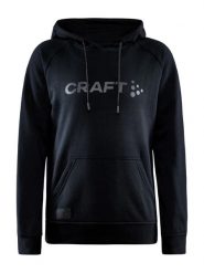 Craft CORE Craft hood W — klasyczna bluza z kapturem – Black. Czarne bluzy z kapturem Craft, xs, bez wzorów, z bawełny, z kapturem. Za 300.00 zł.