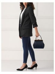 Lia Biassoni Skórzana torebka w kolorze czarnym - 22 x 22 x 10 cm rozmiar: onesize. Czarne torebki klasyczne Lia Biassoni, bez wzorów, z materiału, przez ramię, bez dodatków. Za 295.99 zł.