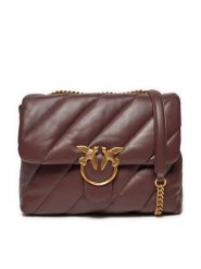 PINKO Torebka Love Puff Big Cl AI 23-24 PLTT 100037 A0F2 Brązowy. Brązowe kopertówki Pinko, bez wzorów, ze skóry, wizytowe, bez dodatków. Za 2,189.00 zł.