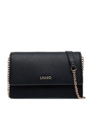 Liu Jo Torebka AF6210 E1019 Czarny. Czarne listonoszki Liu Jo, bez wzorów, ze skóry, bez dodatków. Za 599.99 zł.