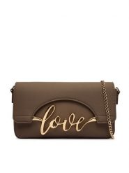 LOVE MOSCHINO Torebka JC4272PP0PKR0203 Brązowy. Brązowe kopertówki Love Moschino, bez wzorów, ze skóry, bez dodatków. Za 879.99 zł.