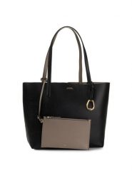 Lauren Ralph Lauren Torebka Rvrsble Tote 431795329001 Czarny. Czarne shopper bag Lauren Ralph Lauren, bez wzorów, ze skóry, bez dodatków. Za 719.99 zł.