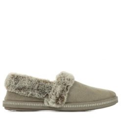 Kapcie damskie Skechers Cozy Campfire Team Toasty. Brązowe kapcie Skechers, bez wzorów, z materiału. Za 194.00 zł.
