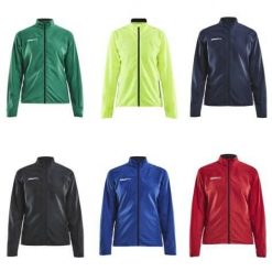 Wiatrówka damska Craft rush. Czarne kurtki przeciwdeszczowe Craft, bez wzorów, bez kaptura. Za 274.00 zł.