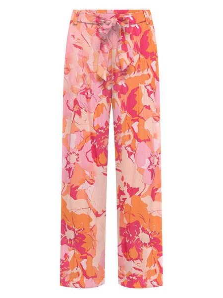 ONLY Spodnie w kolorze jasnoróżowo-pomarańczowo-różowym rozmiar: 36. Pomarańczowe spodnie materiałowe ONLY, bez wzorów, z materiału. Za 70.41 zł.