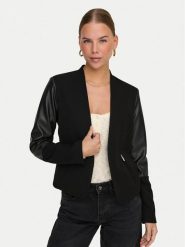ONLY Marynarka Farida 15334242 Czarny Regular Fit. Czarne marynarki i żakiety ONLY, bez wzorów, z syntetyku, bez ramiączek. Za 129.99 zł.