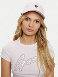 Guess Czapka z daszkiem W4BZ36 WGJP2 Różowy. Czerwone czapki z daszkiem Guess, z aplikacjami, z materiału. Za 99.99 zł.