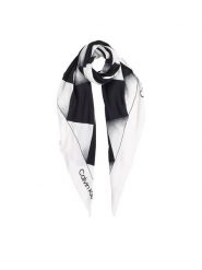 Calvin Klein Chusta K60K613232 Czarny. Czarne chusty Calvin Klein, bez wzorów, z materiału. Za 209.99 zł.