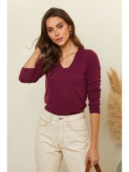 Soft Cashmere Sweter w kolorze fioletowym rozmiar: 40. Różowe swetry Soft Cashmere, bez wzorów, z kaszmiru, klasyczne, bez ramiączek. Za 325.03 zł.