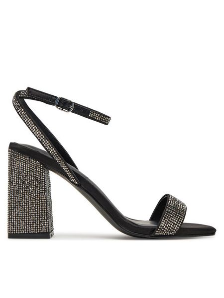 ONLY Shoes Sandały 15340872 Czarny. Czarne sandały ONLY SHOES, bez wzorów, ze skóry, bez obcasa, na słupku, bez zapięcia. Za 249.99 zł.