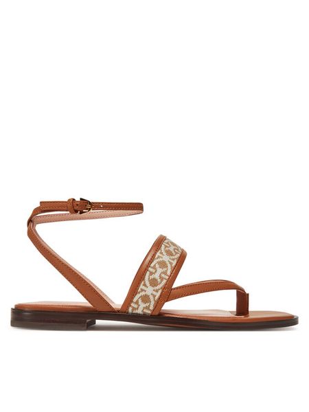 Coccinelle Sandały E4 QWS 40 01 01 Brązowy. Brązowe sandały Coccinelle, bez wzorów, ze skóry, bez obcasa, na płaskiej podeszwie, bez zapięcia. Za 899.99 zł.