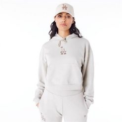Bluza sportowa damska New Era 60435287. Brązowe bluzy z kapturem New Era, bez wzorów, z kapturem. Za 526.00 zł.
