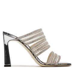 Klapki Pollini. Szare klapki Pollini, bez wzorów, bez obcasa, bez zapięcia. Za 1,419.00 zł.