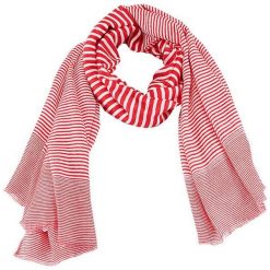 S.Oliver Szalik 39.802.91.8230 .33G1 Cherry Pop Stripe s. Czerwone szaliki i kominy S.Oliver, bez wzorów. W wyprzedaży za 71.00 zł.