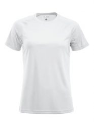Clique Premium Active-T Women sportowa koszulka z poliestru. Białe t-shirty sportowe CLIQUE, m, bez wzorów, z poliesteru, bez ramiączek. Za 126.84 zł.