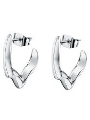 Trussardi Kolczyki TJAXA06 Srebrny. Szare kolczyki TRUSSARDI, metalowe. Za 179.99 zł.